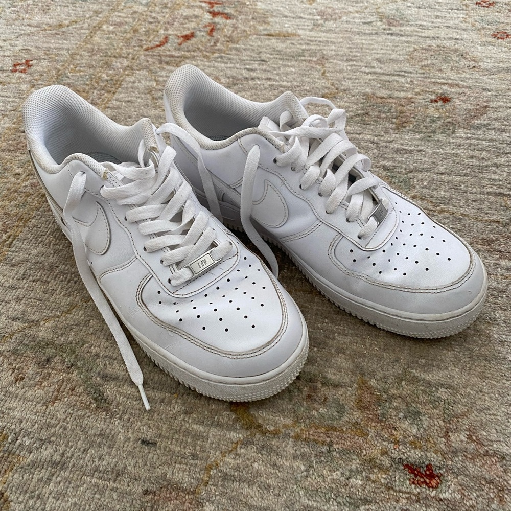 Nike All-White Air Force One Athletic Shoes